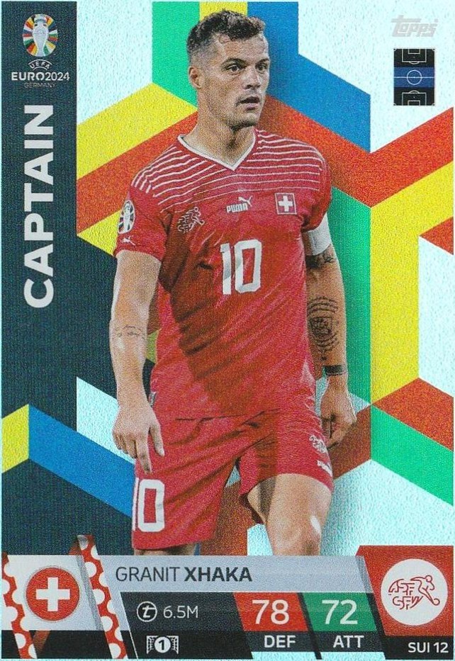Granit Xhaka 2024 Topps Match Attax UEFA EURO
