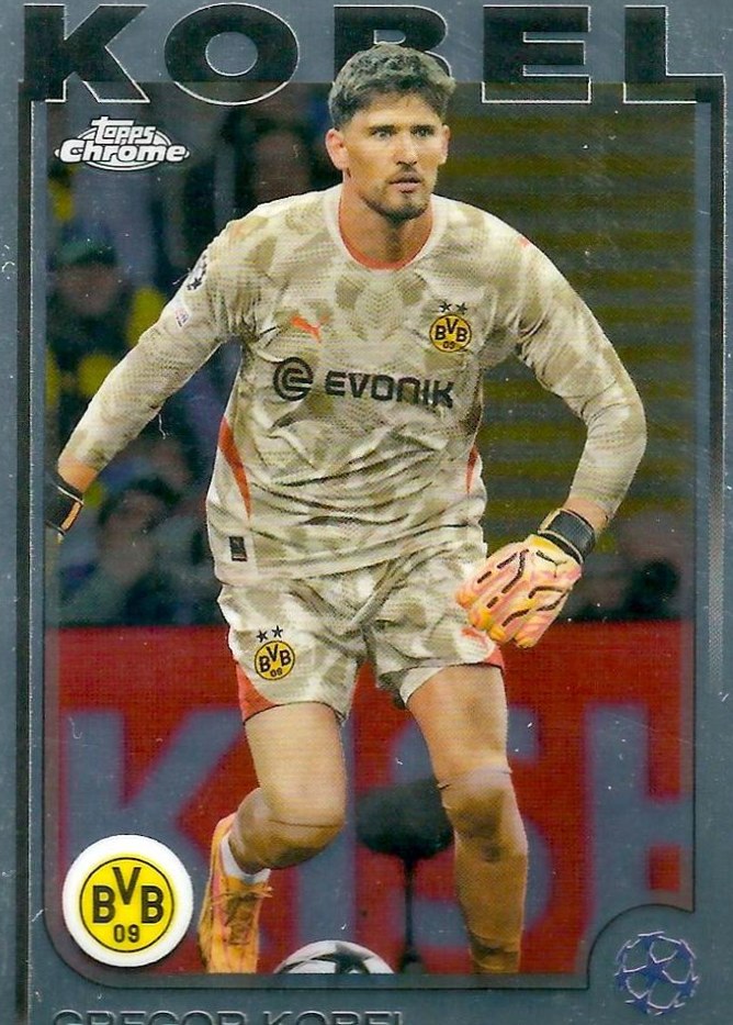 Gregor Kobel 2024 Topps Chrome UEFA Club Competitions