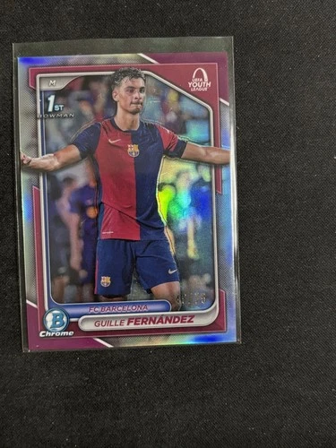 Guille Fernandez 2024 Topps Chrome UEFA Magenta /75