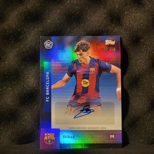 Guille Fernandez 2025 Topps FC Barcelona Team Set Blue Foil /150
