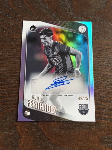 Guille Fernandez 2025 Topps UCC Black White /75
