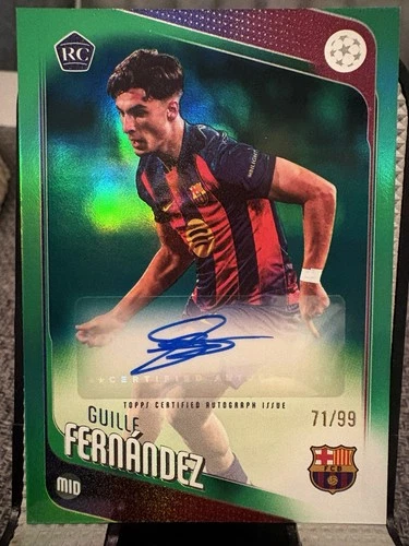 Guille Fernandez 2025 Topps UCC Flagship Green /99