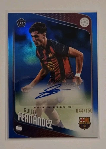 Guille Fernandez 2025 Topps UCC UEFA Blue /150