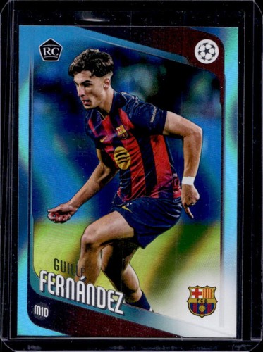 Guille Fernandez 2025 Topps UEFA Blue Neon Flowfractor #190