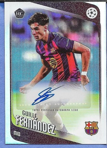 Guille Fernandez 2025 Topps UEFA Club