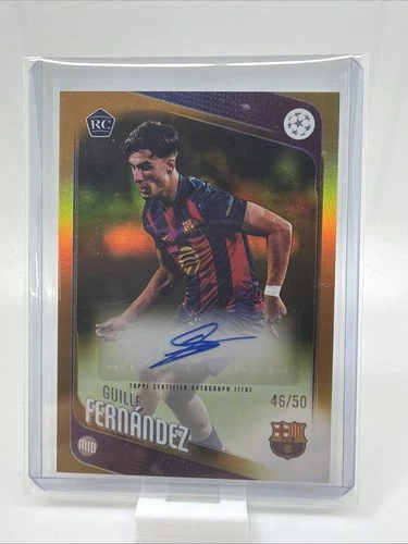Guille Fernandez 2025 Topps UEFA Club Competitions Gold /50