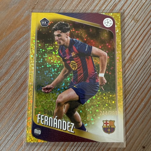 Guille Fernandez 2025 Topps UEFA Club Competitions Yellow Holo /299