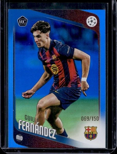 Guille Fernández 2025 Topps UEFA Blue Holo /150