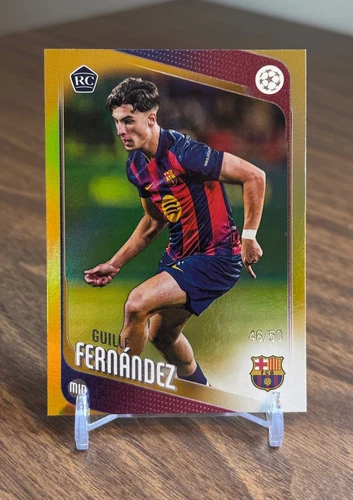 Guille Fernández 2025 Topps UEFA UCC Flagship Gold Foil /50