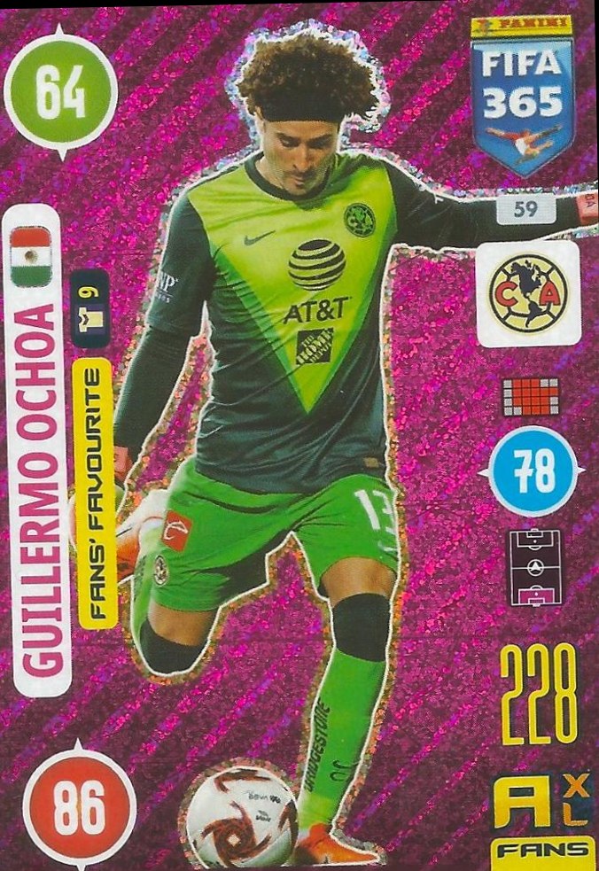 Guillermo Ochoa 2021 Panini Adrenalyn XL FIFA 365
