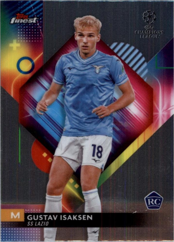 Gustav Isaksen 2023 Topps Finest UEFA Club Competitions
