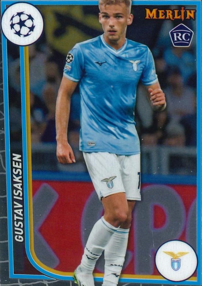 Gustav Isaksen 2023 Topps Merlin UEFA Club Competitions