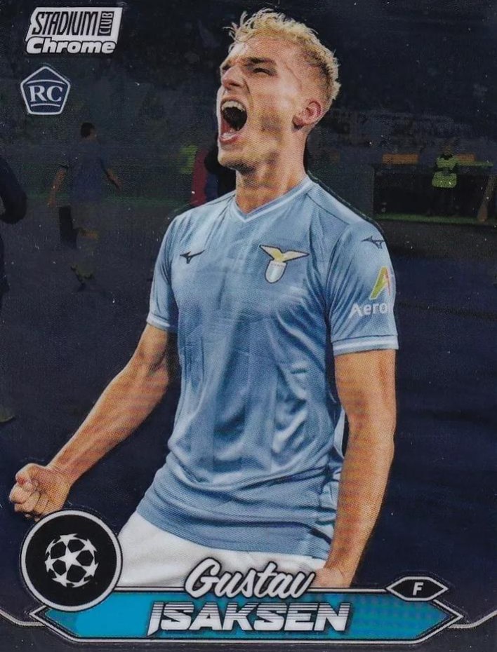 Gustav Isaksen 2023 Topps Stadium Club Chrome UEFA Champions League