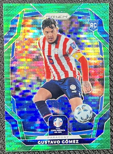 Gustavo Gomez 2024 Panini Prizm Copa America Green Pulsar /5
