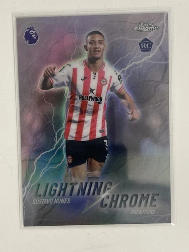 Gustavo Nunes 2025 Topps Premier League Chrome Lightning Chrome