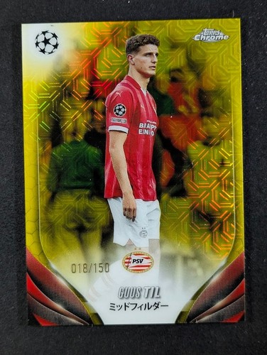 Guus Til 2024 Topps Chrome Yellow Mojo Refractor 87/125