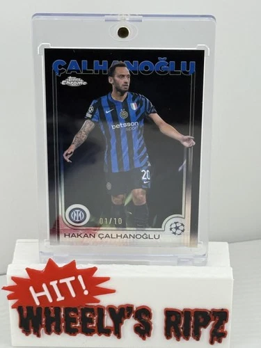 Hakan Calhanoglu 2024 Topps Chrome UEFA Club Competitions Black Rare