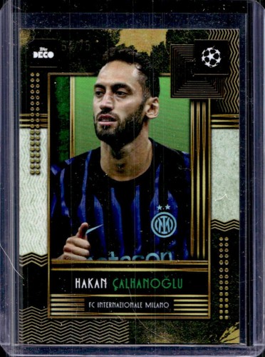 Hakan Calhanoglu 2025 Topps Deco UEFA Calcio Verde /75