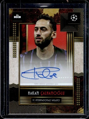 Hakan Calhanoglu 2025 Topps Deco UEFA Red /5