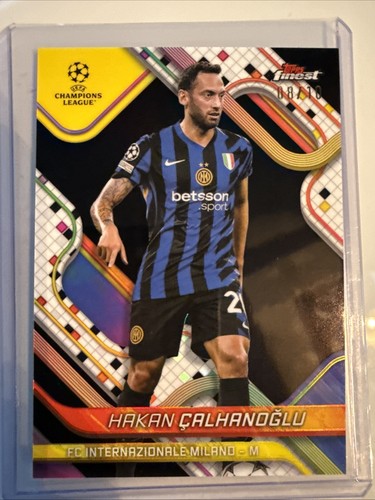 Hakan Calhanoglu 2024 Topps Finest Black Refractor /10