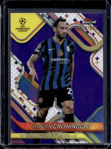 Hakan Calhanoglu 2024 Panini Finest Purple Refractor /299