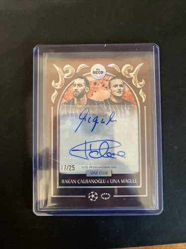 Hakan Calhanoglu & Lina Magull 2025 Topps Deco /25
