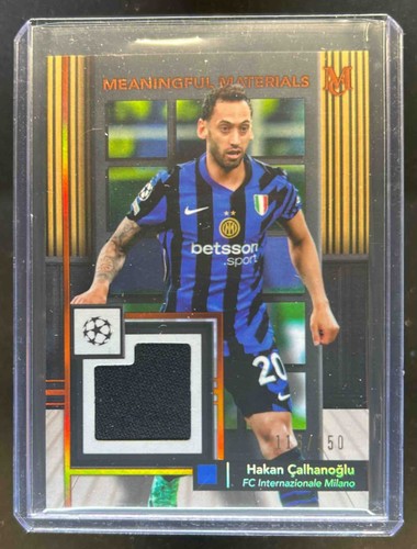 Hakan Calhanoglu 2024 Topps Museum Citrine /150