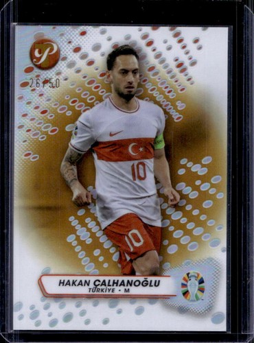 Hakan Calhanoglu 2023 Topps Pristine Gold Refractor /50