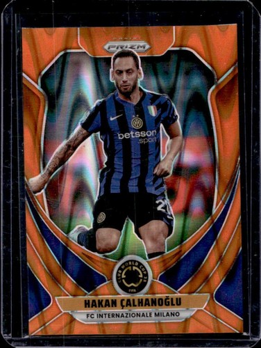 Hakan Calhanoglu 2025 Panini Prizm FIFA Club World Cup Orange Seismic /199