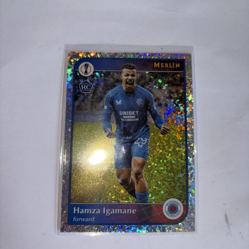 Hamza Igamane 2024 Topps Merlin Chrome Speckle /25