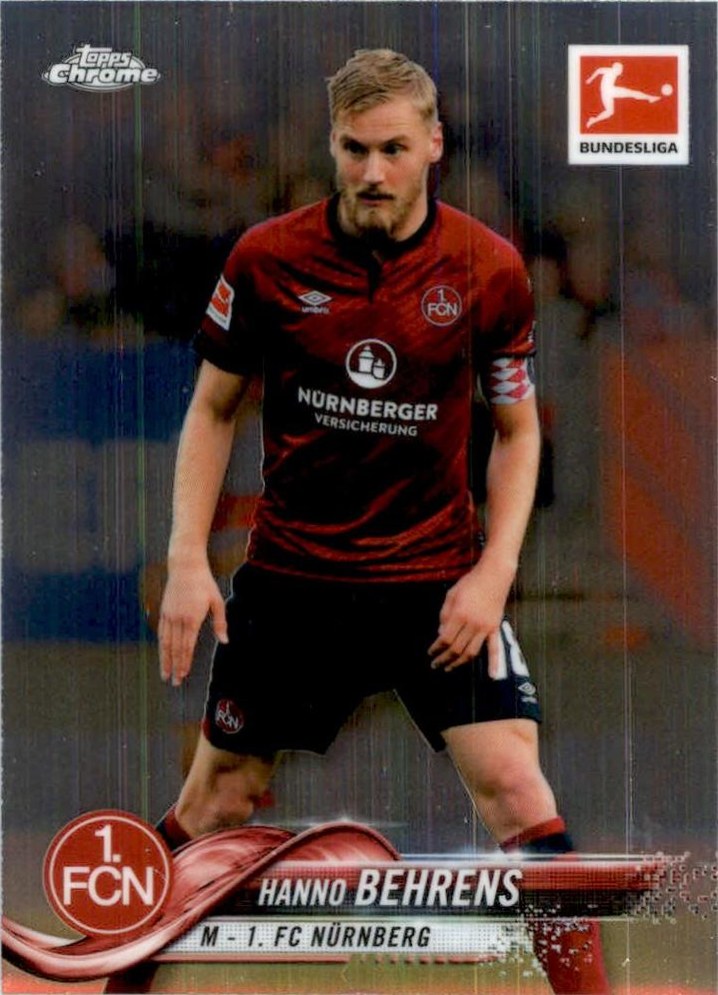 Hanno Behrens 2018 Topps Chrome Bundesliga 62
