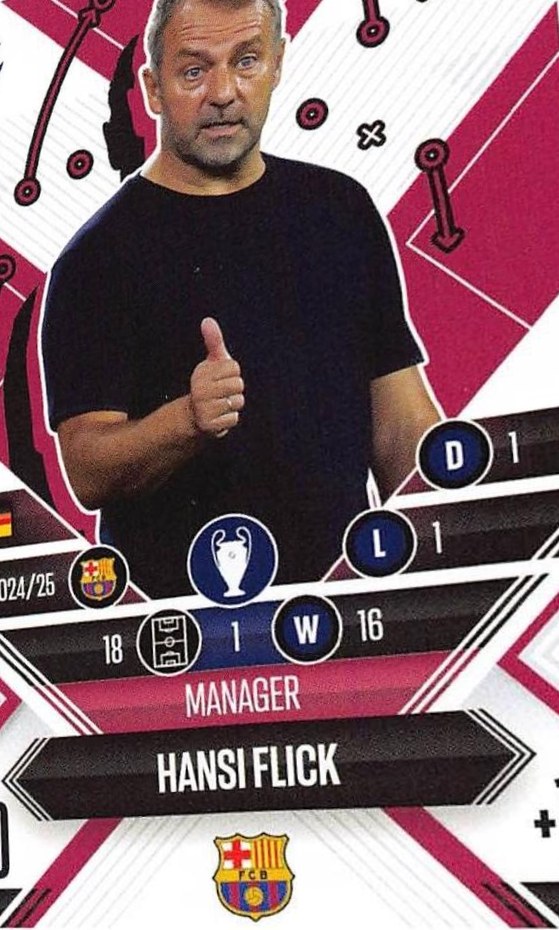 Hansi Flick 2024 Topps Match Attax UEFA Club Competitions Extra