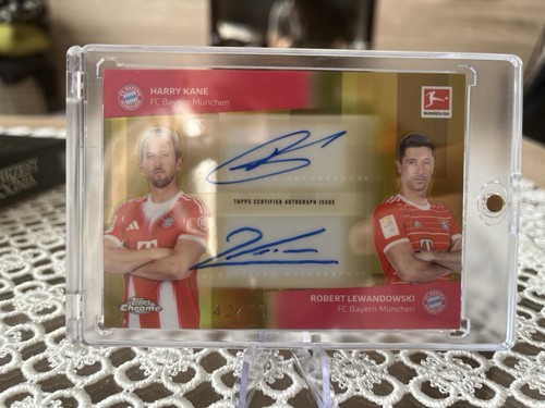 Harry Kane and Robert Lewandowski 2025 Topps Chrome Bundesliga /50