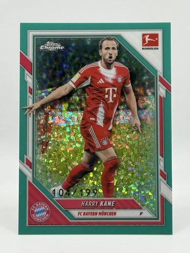 Harry Kane 2025 Topps Bundesliga Chrome Aqua /199