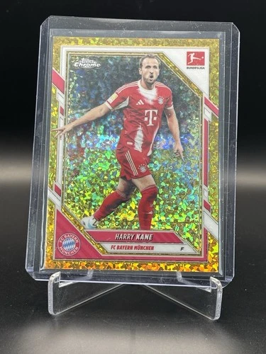Harry Kane 2025 Topps Bundesliga Chrome Gold Mosaic /50