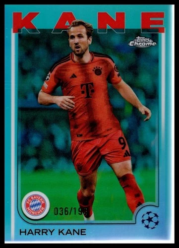 Harry Kane 2024 Topps Chrome Aqua Refractor /199