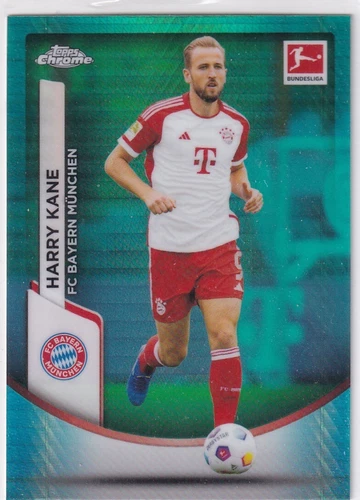 Harry Kane 2024 Topps Chrome Aqua Refractor