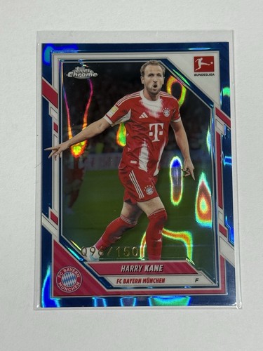 Harry Kane 2025 Topps Chrome Blue Lava /150