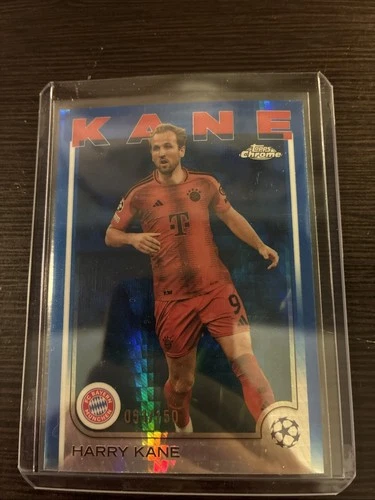 Harry Kane 2024 Topps Chrome Blue Refractor /150