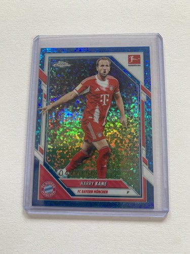 Harry Kane 2025 Topps Chrome Blue Sparkle /150