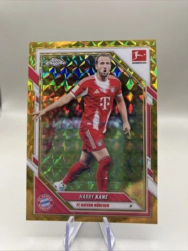 Harry Kane 2025 Topps Chrome Bundesliga Gold Lava Refractor /50