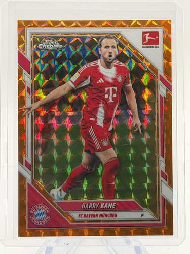 Harry Kane 2025 Topps Chrome Bundesliga Orange Geometry /25