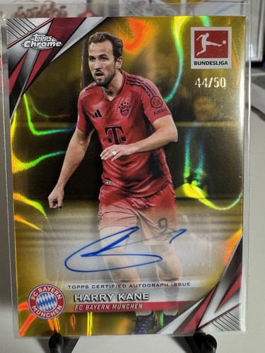 Harry Kane 2024 Topps Chrome Gold Refractor /50