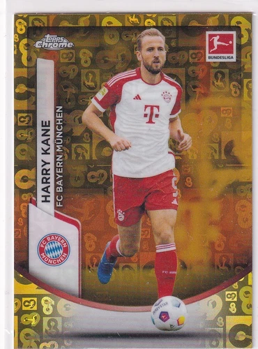 Harry Kane 2024 Topps Chrome Gold Refractor