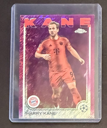 Harry Kane 2024 Topps Chrome Magenta Shimmer Refractor