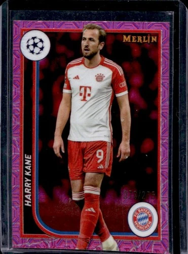 Harry Kane 2023 Topps Chrome Merlin UEFA Pink Mojo Refractor /275