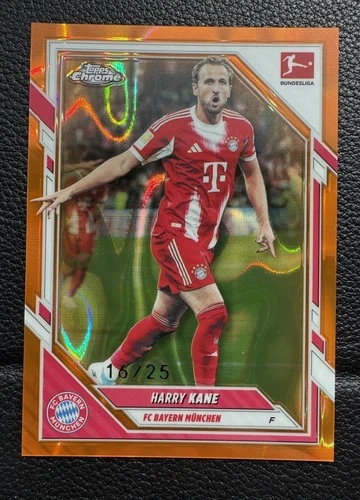 Harry Kane 2026 Topps Chrome Orange Lava /25