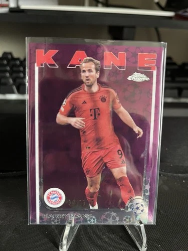 Harry Kane 2025 Topps Chrome Purple Logofractor /75
