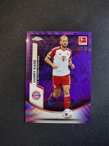 Harry Kane 2023 Topps Chrome Purple Wave /299