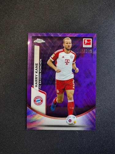 Harry Kane 2023 Topps Chrome Purple Wave Refractor /299
